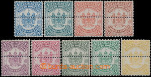 180652 - 1888 SG.47, Znak 1$, 9ks ZT v různých barvách na zn. pap