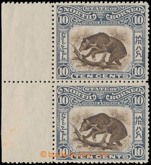180660 - 1887-1902 SG.103, krajová svislá2-páska Medvěd 10C; zn. 