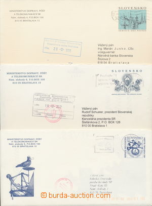180699 - 1998-2002 comp. 3 pcs of official postal stationery covers, 