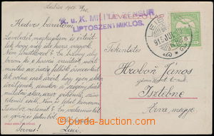 180708 - 1915 SLOVAKIA  postcard (Leibicz = Ĺubica) addressed to to 