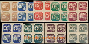 180797 - 1939 Alb.NV10y-18y, Newspaper stamps I., without watermark, 