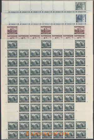 180825 - 1939-40 Pof.34, 35, 46, 47, Krajinky (I.), Olomouc 2K + 2,50