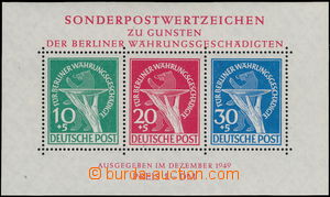 180829 - 1949 Mi.Bl.1, aršík Berlínský nadační fond; kat. 950