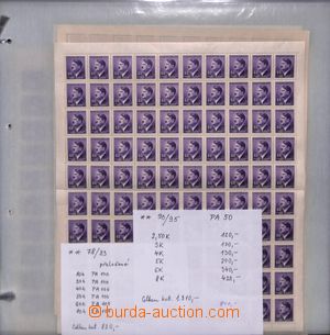 180835 - 1942 [COLLECTIONS]  Pof.78-83, 90-95, A. Hitler., comp. 6 pc
