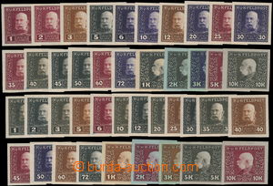 180863 - 1915-17 PLATE PROOF  Mi.22-45, Franz Joseph I. 1H-10Kr, sele