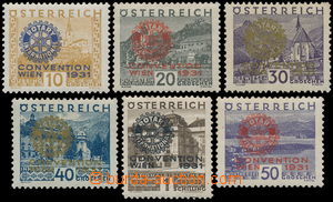 180875 - 1931 Mi.518-523, Rotary; kompletní série, hodnoty 20G a 50