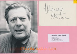 180911 - 1960? MASTROIANNI Marcelo (1924-1996), slavný italský here