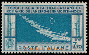 180918 - 1930 Mi.361, Let Řím - Rio de Janeiro 7,70L, hledaná zná