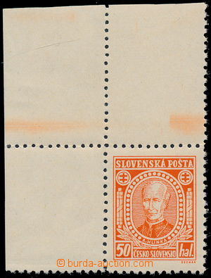 181032 - 1939 ZT  nepřijatý návrh zn. Hlinka 50h v oranžové barv