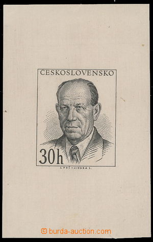 181094 - 1953 PLATE PROOF  Pof.740, Zápotocký 30h, plate proof - pr