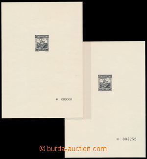 181225 - 1974 PT9a + PT9b, Karlův Týn, 2ks, 1x číslovaný a 1x s 