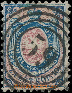 181259 - 1860 Mi1a, Znak 10Kop modrá / růžová, raz. 59, poštovn