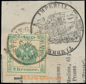 181261 - 1853 Novinová kolková známka pro Rakousko  Ferch.1a, Znak