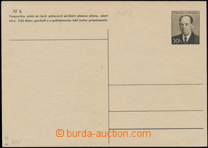 181342 - 1953 CDV111Pc, dopisnice A. Zápotocký, nazelenalý papír,