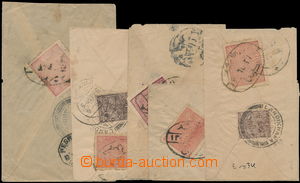 181355 - 1926-1927 set of 5 letters, 2 sent in Afghanistan with Sc.21