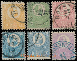 181372 - 1871 Mi.1-6, lithographies without Mi.5, incl. Mi.4b 10Kr we