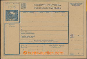 181407 - 1920 CPP4B, celá poštovní průvodka, česko - německý t