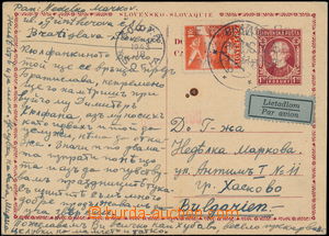 181434 - 1943 CDV6, Let-zaslaná mezinárodní dopisnice Hlinka 1.50K