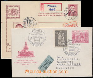 181455 - 1949-53 CDV96, international post card Gottwald 3Kčs sent a