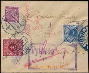 181465 - 1937 DEAD LETTER OFF. PRAGUE  insufficiently franked letter 