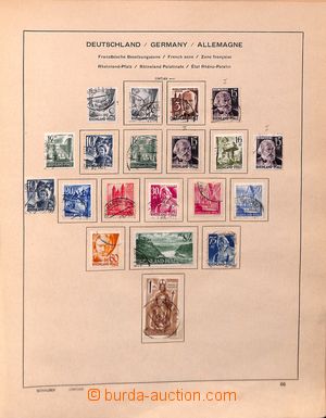 181478 - 1945-49 [COLLECTIONS]  FRENCH ZONE  complete collection on s