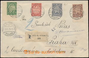 181526 - 1934 R-dopis adresovaný do ČSR, vyfr. emisí zn. Mi.17-20,