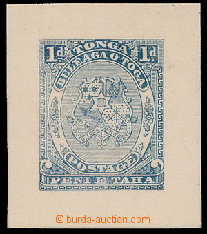 181533 - 1892 ZT  SG.10, Znak 1P, zkusmý tisk v šedomodré barvě; 