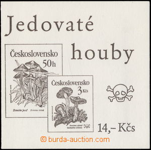 181558 - 1992 ZSt 3, Jedovaté houby 14Kčs, hnědý, Pof.2909 4x, 29