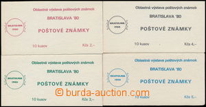 181561 - 1980 ZS neoficiální vydání, Bratislava 80, řada 4ks v �