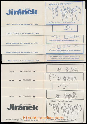 181577 - 1991 ZS neoficiální, Jiránek, 10ks kreslený humor, modr