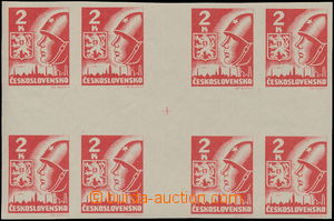 181633 -  Pof.354Mx, 2 Koruna red, small/rare cross from 8 stamp.; su