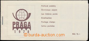 181758 - 1978 ZS12, PRAGA 1978, stamp booklets PRAGA 1978, 9Kčs brow