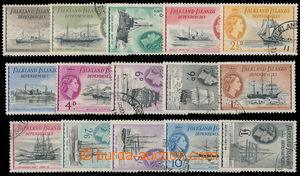 181776 - 1954-62 SG.G26-G40, Alžběta II. - Motivy ½P-£1; 