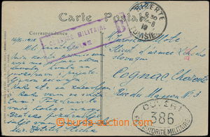 181780 - 1918 FRANCIE/  srbský voják píše z Tunisu na příslušn