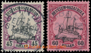 181783 - 1906 DEUTSCH-OSTAFRIKA  Mi.36 a 37, Císařská jachta s pr
