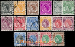 181790 - 1954-57 SG.23-38, Alžběta II. 1C-£5; kompletní séri