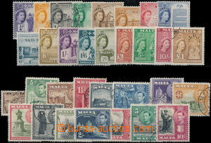 181791 - 1938-58 SG.217-231, 266-282, George VI., nominal complete se