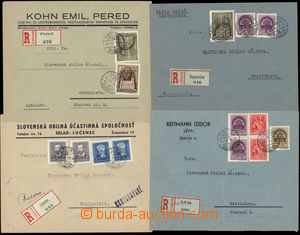 181807 - 1939-40 comp. 4 pcs of commercial Reg letters from annexed S