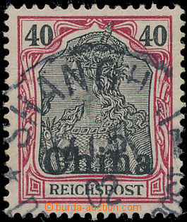 181813 - 1902 Mi.21 PF, Germania 40Pf karmínová, s deskovou vadou P