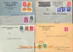 181824 - 1939-40 comp. 5 pcs of commercial letters addressed to Brati