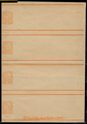 181838 - 1872 Mi.S1a, celinová novinová páska 2Kr oranžová, cel