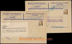 181859 - 1943 VRÁCENÁ MAILING  comp. 2 pcs of commercial letters re
