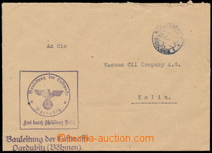 181870 - 1941 služební dopis do Kolína, DR PARDUBITZ 28.III.41, kr