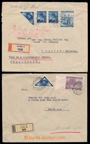 181887 - 1940 DORUČNÍ  sestava dvou R-dopisů do vlastních rukou s