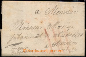 181909 - 1726 skládaný předznámkový dopis do Aunsborg, zasláno 