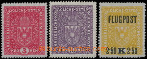 181929 - 1917-18 Mi.205I, 211I, 226xC, sestava 3ks předběžné rako