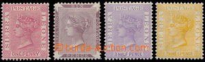 181935 - 1859-1880 SG.4, 28, 29, 32, Viktorie 1P-6P; bezvadné s pův