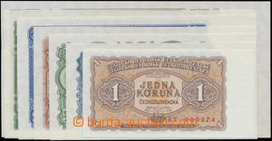 181989 - 1953 Ba.86-92, sestava 7ks bankovek 1Kčs - 100Kčs, Specime