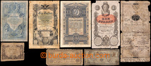 181997 - 1800-88 sestava 8ks bankovek, mj. 5G 1800, 1G 1848, 1868, 18