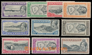 182032 - 1934 SG.21-30, George V., Motives ½P-5Sh; several stamp